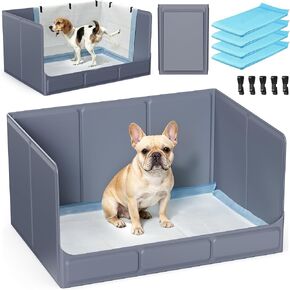 Foldable Dog Litter Box, Waterproof Dog Pee Pad Holder, Dog Potty Tray in Kuwait