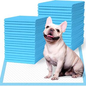 100 Count Large Dog & Cat Puppy Pee Pads - 28"x30" Absorbent Potty Training Pads | Leakproof Quick-Dry Disposable Pet Pads for Puppies, Dogs & Cats | Indoor, Outdoor, Litter Box, Housebreaking Use in Kuwait