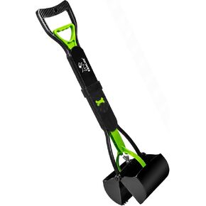 SZHLUX 28" Pooper Scooper, Foldable Dog Pooper Scooper with Unbreakable Material and Durable Spring for Grass and Gravel, Green in Kuwait