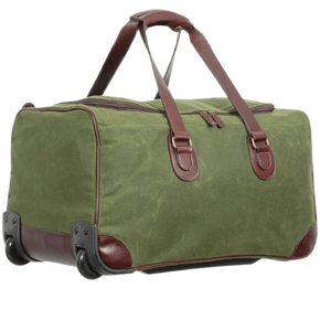 Capelle Miami Maxwell Waxed Canvas Rolling Duffel Bag in Kuwait