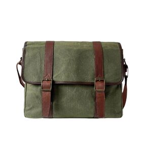 Capelle Miami Maxwell Classic Waxed Canvas and Leather 16 Inch Laptop Messenger Bag in Kuwait