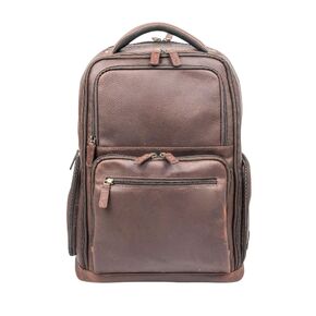 Capelle Miami Cambridge Full-Grain Leather 16 Inch Laptop Backpack, Brown in Kuwait