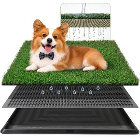 Powools Grass Pad for Dogs Potty, 3-Layer Reusable, Washable, 30 x 20 in in Saudi Arabia
