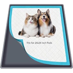 Silicone Dog Pee Pad Holder for 24 x 24 in Pads, Leak-Proof Tray in Saudi Arabia