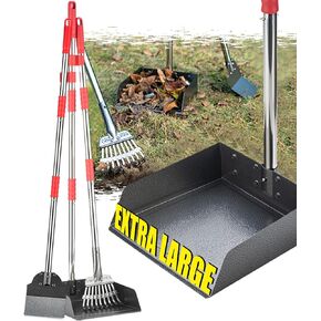 FUSBUNTY Long Handle Dog Pooper Scooper, Heavy Duty Stainless Steel Rake in Kuwait