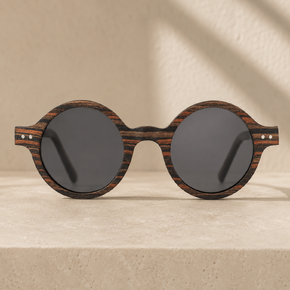 Capelle Miami Flic Polarized Wooden Sunglasses in Kuwait