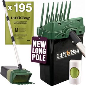 Neater Pet Brands Lift N' Bag Dog Pooper Scooper with 22" Pole, 15 Bags in Saudi Arabia