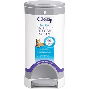 Litter Champ Cat Litter Disposal System, Hands-Free Pedal Trash Can in Kuwait