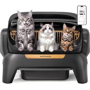 Meowant Extra Large Automatic Litter Box Infrared Scanning and Anti-Pinch in Kuwait