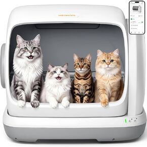 Meowant Large Space Automatic Litter Box for Multiple Cats in Kuwait