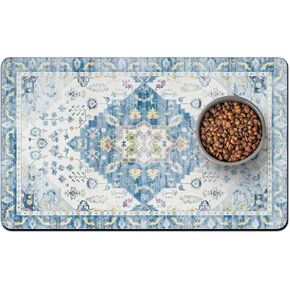 Pet Food Mats for Floor, Absorbent Dog Mat for Food and Water Dispenser Mat, Dog Food Mat Quick Dry Cat Food Mat Pet Supplies in Saudi Arabia