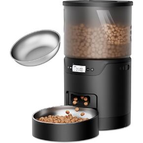IMIPAW PET Automatic Cat Feeder: 3L Auto Food Dispenser with Timed Feeding| 6 Meal Programmable& 1-20 Portion Precise Control- Easy to Clean & Setup for Cat Indoor| Desiccant Bag Keep Food Fresh in Kuwait
