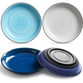 WROSWT No Spill Cat Bowls,Cat Food Bowl,Anti Whisker Fatigue Healthy Ceramic Cats Dishes Set for Indoor Cats,Shallow Wide Kitten Plates for Food and Water,Non-Slip Silicone Bottom,3 Pack in Saudi Arabia