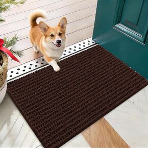 OLANLY Dog Door Mat for Muddy Paws 30x20, Ultra-Absorbent Chenille Mud Mat in Saudi Arabia