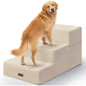 Dog Stairs for Large Dogs 18" H, Extra Wide Pet Steps for Couches & Beds in Saudi Arabia