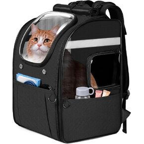Apollo Walker Cat Carrier Backpack, Spacious, Stable and Breathable, Black in Kuwait