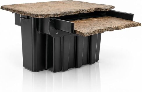 HALF OFF PONDS 16-Inch Waterfall Spillway Box with Faux Rock Lid and Lip in Kuwait