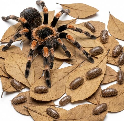 SunGrow 50 Pack Leaf Litter for Spider, Cricket & Isopod, Mini Catappa Dried Indian Almond Leaves, for Vivarium, Terrarium & Aquarium (Mini Leaves (50-Pack)) in Kuwait