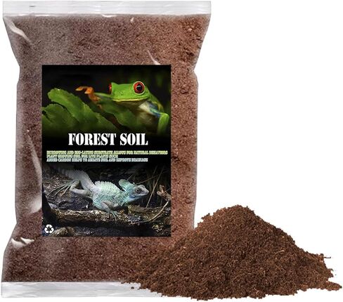 BNOSDM Reptile Soil Substrate Fluffy Small-Strand Reptile Substrate and Snake Bedding Clean Natural Terrarium Bedding for Lizards Snakes Tortoises Tarantulas in Kuwait