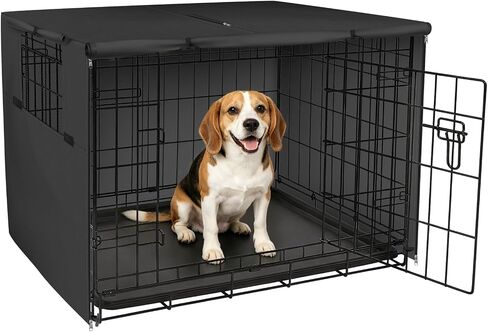 Explore Land Halloween Pattern Dog Crate Cover, 42 Inches(Pup Print) in Kuwait