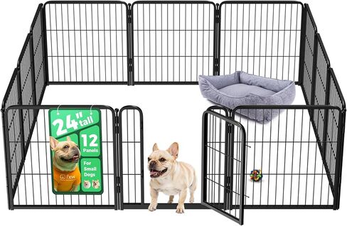 FXW Homeplus Indoor Dog Playpen with Mesh Top Cover, 32" H, 8 Panels in Kuwait