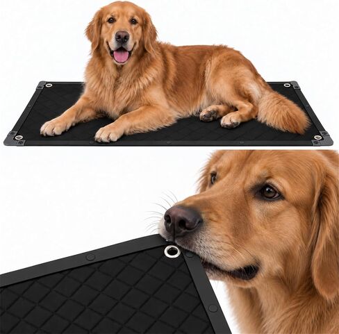 GRENTY Chew Proof Dog Crate Pad for Aggressive Chewer Medium Dogs（35x22 in） in Kuwait