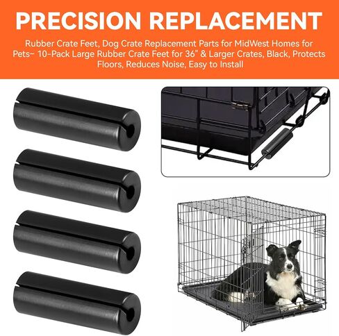 10Pcs Rubber Dog Crate Replacement Parts,Large Crate Feet for Midwest Homes in Saudi Arabia