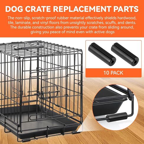 10Pcs Rubber Dog Crate Replacement Parts,Large Crate Feet for Midwest Homes in Saudi Arabia