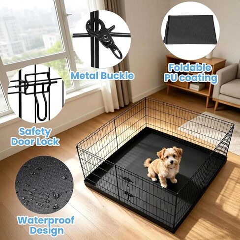PEEKABOO 48 x 48 in Square Dog Playpen Top Cover for 8-Panel Pens in Kuwait