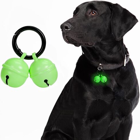 Bells for Dog Collar, Glow Bell for Medium to Large Dogs, Easy Clip Clasp, Extra Loud Pet Tracker & Save Wildlife, Durable Copper Bells (Small-medium breed) in Kuwait