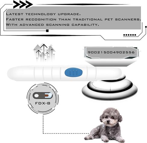 Smoostart Microchip Scanner Compatible with FDX-B/EMID (15/10) Microchip in Kuwait
