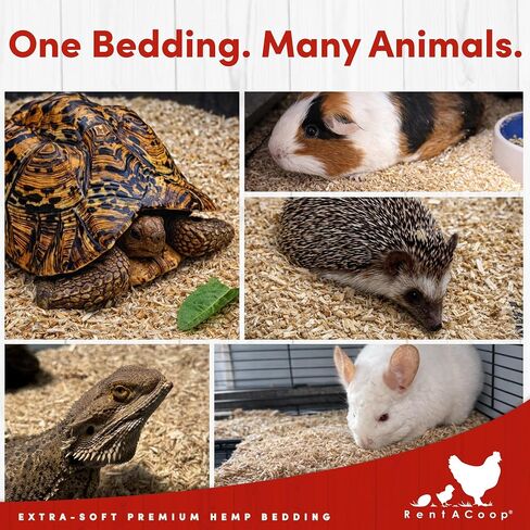 RentACoop Premium Hemp Bedding for Chickens, Rabbits, Horses - 300L (30lbs) in Kuwait