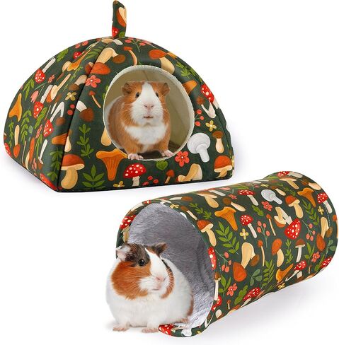 Bienbee Guinea Pig Hideout, 2 Piece Washable Set for Small Animals Small in Saudi Arabia