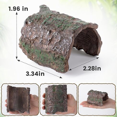 Mygeromon Reptile Hides Leopard Gecko Hideout Resin Caves Tank Accessories in Saudi Arabia