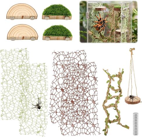 Jumping Spider Enclosure Accessories Kit, Simulation Insect Habitat Decor in Kuwait