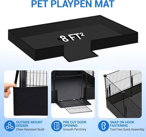 VISCOO 20 Panels Guinea Pig Cages, Small Animal Playpen with Liner in Saudi Arabia