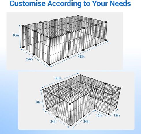 VISCOO 20 Panels Guinea Pig Cages, Small Animal Playpen with Liner in Saudi Arabia