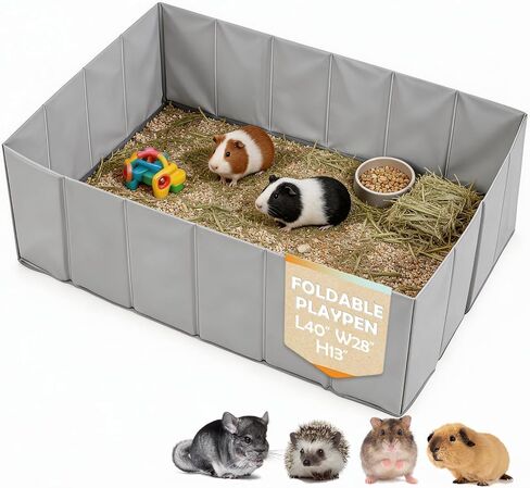 MEEXPAWS Small Animal Playpen, Portable Hamster Guinea Pig Cage for Travel in Kuwait