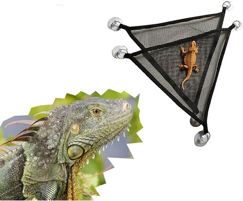 2Pcs Bearded Dragon Lizard Hammock - Breathable Mesh Geckos Hammock Reptile Hammock, Suitable for Lizard, Axolotls, Anoles, Geckos, Snakes, Chameleon in Saudi Arabia