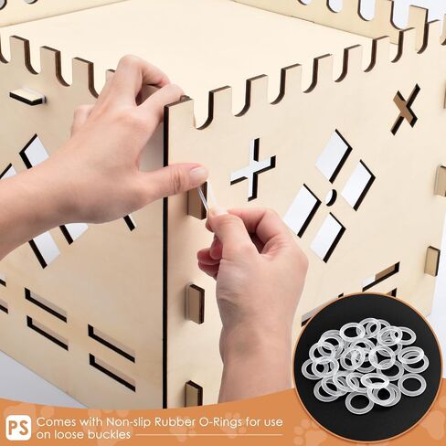 Bissap Wooden Rabbit Hideout Castle, Extra-Large Habitat Hut for Small Pet in Saudi Arabia