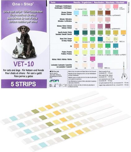 One Step Pet Urine Test Strip (5 Count) - Dog UTI Test Strips in Kuwait