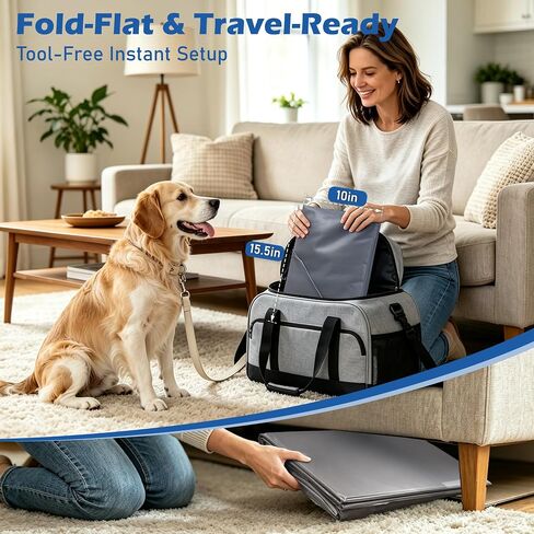 Foldable Dog Litter Box, Waterproof Dog Pee Pad Holder, Dog Potty Tray in Kuwait