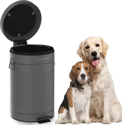 PAWZIDEA Dog Poop Trash Can Outside Odor Control, 3.1 Gallon, Waterproof in Saudi Arabia