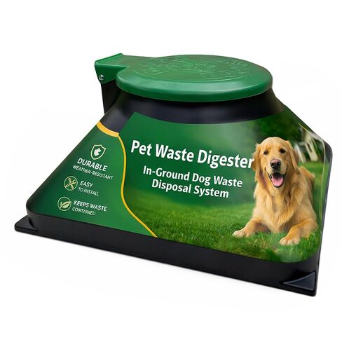 Doggie Dooley Pet Waste Digester - Pyramid Style - Black with Green in Kuwait