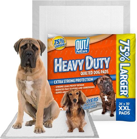 OUT! PetCare XXL Puppy Pads, Heavy Duty Pee Pads for Dogs, 26x30, 30 Count in Saudi Arabia