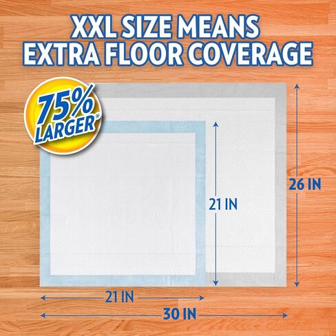 OUT! PetCare XXL Puppy Pads, Heavy Duty Pee Pads for Dogs, 26x30, 30 Count in Saudi Arabia