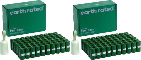 Earth Rated Dog Poop Bag Holder & Leash Dispenser, 15 Bags, Unscented in Kuwait