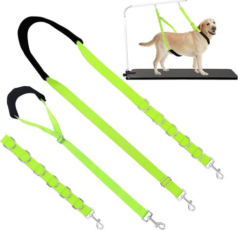 Dog Grooming Belly Strap Belly Band & Loop 3 Sets Adjustable Dogs Groomer Extension Strap for Pet Grooming Tables Arms Bathing Restraint Leash for Small & Medium Dogs(Purple) in Saudi Arabia