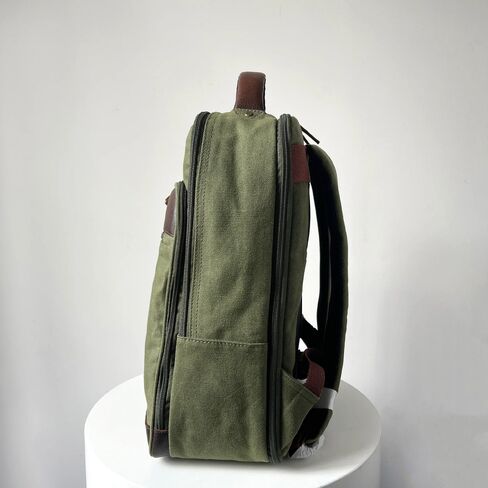 Capelle Miami Maxwell Waxed Canvas and Leather 16 Inch Laptop Backpack in Kuwait