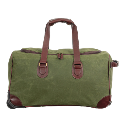 Capelle Miami Maxwell Waxed Canvas Rolling Duffel Bag in Kuwait